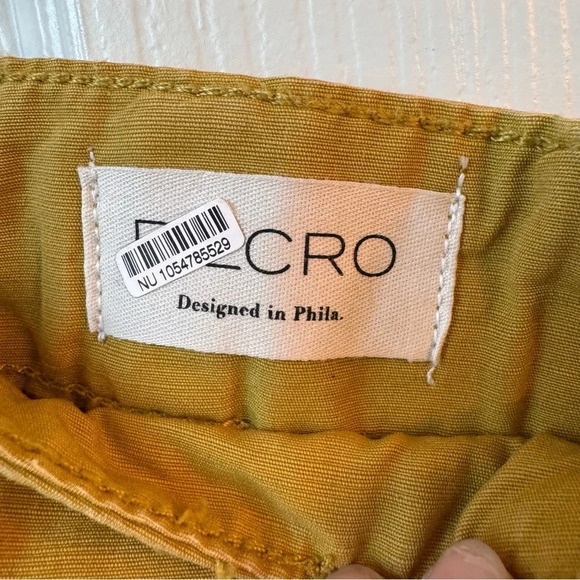 Anthropologie Pilcro Porto Wide Leg Crop Pants Chartruese size 28 Yellow Tan - Picture 7 of 14